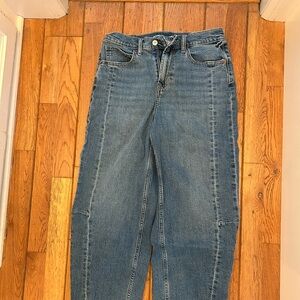 Old Navy High Rise barrel Blue Jeans